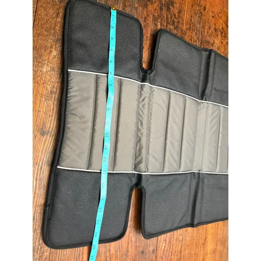 (2) Eddie Bauer Universal High Back Car Seat Protector in black and grey